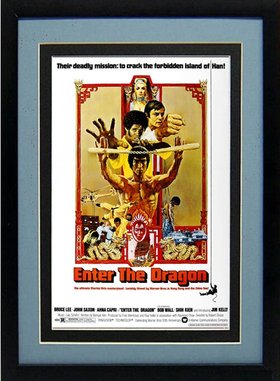 Bruce Lee Poster Enter the Dragon Framed Movie Poster Inspirational