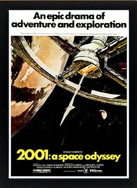 2001 Space Odyssey Framed Movie Poster Print 18x13