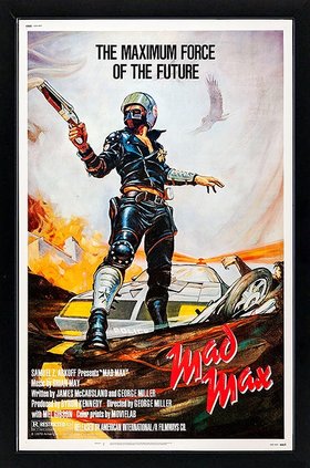 Mad Max Movie Poster Framed