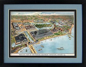 Framed Chicago Map