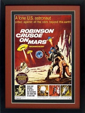Robinson Crusoe on Mars Movie Poster Framed