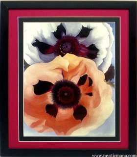 Poppies Flower Georgia O'keeffe Flower Art Framed Poster