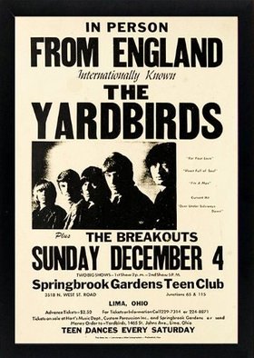 The Yardbirds Band Concert Poster Framed Highest Quality