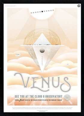 Venus NASA Graphic Inspirational Travel Poster