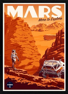 The Martian Movie Poster Framed