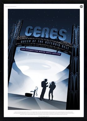 Ceres NASA Graphic Inspirational Travel Poster